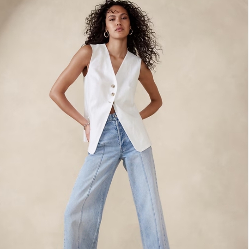 Banana Republic Lina Linen Vest